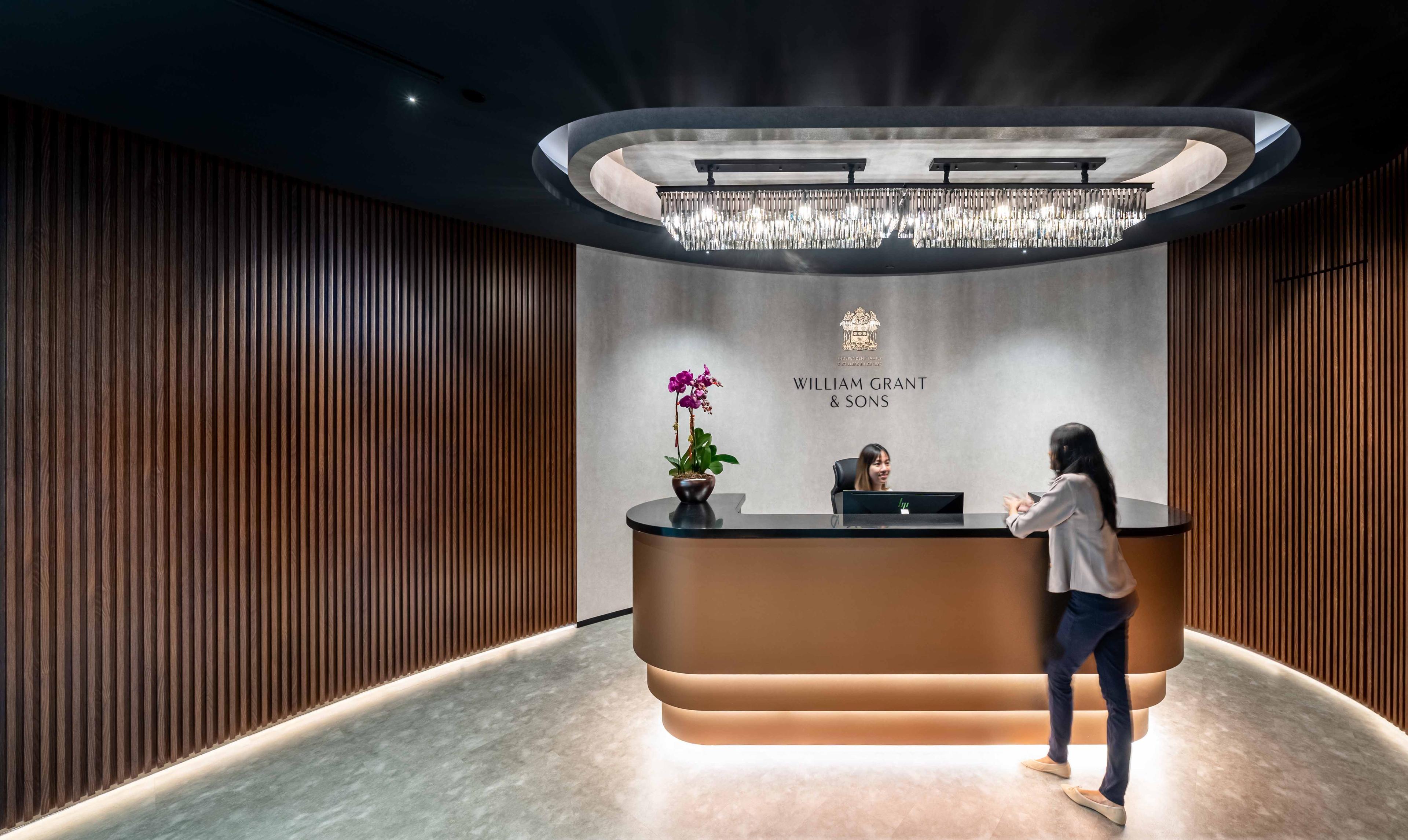 william grant & sons singapore reception area